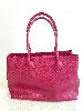 furla sac cabas en cuir rose fushia