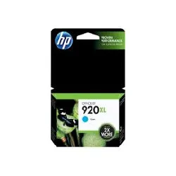 hp 920xl - à rendement élevé - cyan - originale - cartouche d'encre - pour officejet 6000, 6000 e609a, 6500, 6500 e709a, 6500a, 65