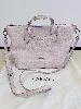 lancel sac cabas bandoulière ninon s en cuir grainé rose pale