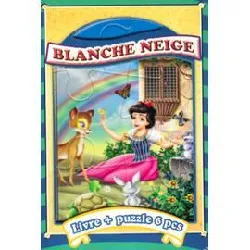 livre blanche neige - avec puzzle 6 pièces