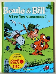 livre boule et bill - vive les vacances - collection ouest france