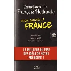 livre carnet secret de françois hollande pour sauver la france