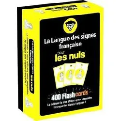 livre flashcards langue des signes française pour les nuls