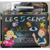 livre j'écris, j'efface... je m'amuse et j'apprends ! - les 5 sens - avec stylo effaçable