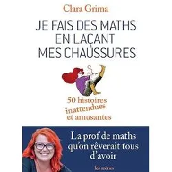 livre je fais des maths en laçant mes chaussures