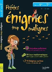 livre jeux et énigmes - de la 6e à la 5e - cahier de vacances 2024