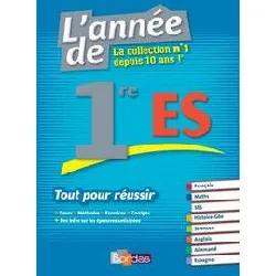 livre l'année de 1ère es toutes les matières