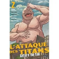 livre l'attaque des titans - before the fall edition colossale t02