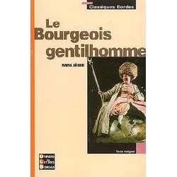 livre le bourgeois gentilhomme - molière - classiques bordas -