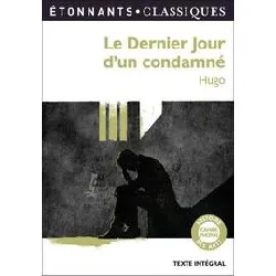 livre le dernier jour d'un condamne