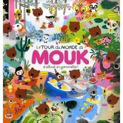 livre le tour du monde de mouk à vélo et en gommettes !