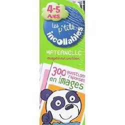 livre les p'tits incollables 4 - 5 ans maternelle moyenne section