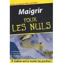 livre maigrir poche pour les nuls, 2e