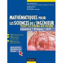 livre mathématiques pour les sciences de l'ingénieur - licence, prépas, iut