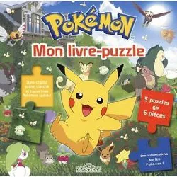 livre mon puzzle pokémon - 5 puzzles de 6 pièces