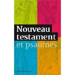 livre nouveau testament et psaumes - grand format