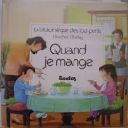 livre quand je mange