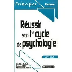 livre réussir son 1er cycle de psychologie