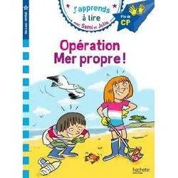 livre sami et julie cp niveau 3 opération mer propre !