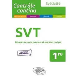 livre spécialité svt - première