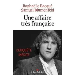 livre une affaire très française - depardieu, l'enquête inédite