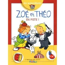 livre zoe et theo en piste t.12 (autocollants)