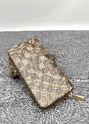 louis vuitton portefeuille zippy en toile damier ébène