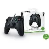 manette filaire evol - x nacon effet carbon pour xbox series x/s, compatible pc avec un câble détachable de 3 mètres