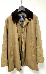 manteau burberry beige avec col amovible