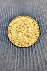 pièce d'or 20 francs napoléon iii 1860 or 916 millième (22 ct) 6,43g