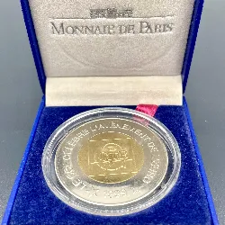 pièce le ccf célèbre l’avènement de l'euro 1999 monnaie de paris