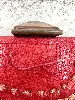 pochette christian dior en cuir rouge vintage