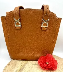 sac lancel vintage camel