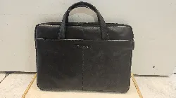 sacoche pc portable dbramante1928 pour homme et femme - sacoche avec deux poignées en cuir texturé - en cuir pleine fleur robuste 