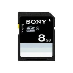 sony - carte mémoire flash - 8 go - class 4 - sdhc - pour cyber - shot dsc - h100, hx10, hx200, tx100; handycam hdr - cx740; table