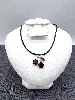 swarovski collier swarovski cerises 1,5*1,5cm