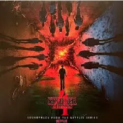 vinyle stranger things : soundtrack from the netflix series, season 4 exclusivité fnac rouge transparent