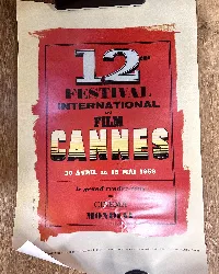 affiche du festival de cannes 1959