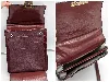 cartier sacoche / sac besace vintage en cuir lisse bordeaux