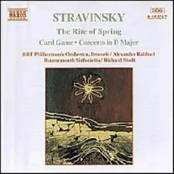 cd igor stravinsky - the rite of spring - card game - concerto in d major (1995)