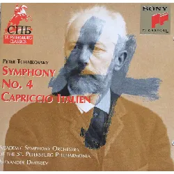 cd pyotr ilyich tchaikovsky - symphony orchestra no. 4 / capriccio italien (1995)