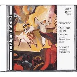 cd sergei prokofiev - quintette op. 39 / ouverture sur des thèmes juifs op. 34 (1995)