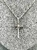 collier avec pendentif croix argent 925 millième (22 ct) 4,71g