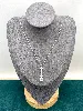 collier + strass goutes argent 925 millième (22 ct) 4,98g