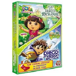 dvd dora et la forêt enchantée - diego : mission arctique - coffret