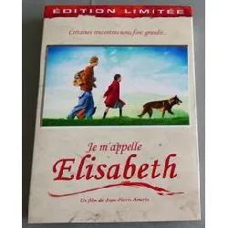 dvd je m'appelle elisabeth - édition limitée - dvd