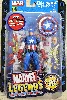 figurine captain america - marvel legends - 20 ème anniversaire 2002- moc