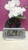 horloge thermomètre réveil ikea filmis 20047 gris 16.5x9 cm