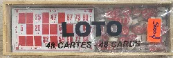 jeu de loto en bois - 48 cartes