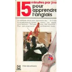 livre 15 minutes par jour pour apprendre l'anglais